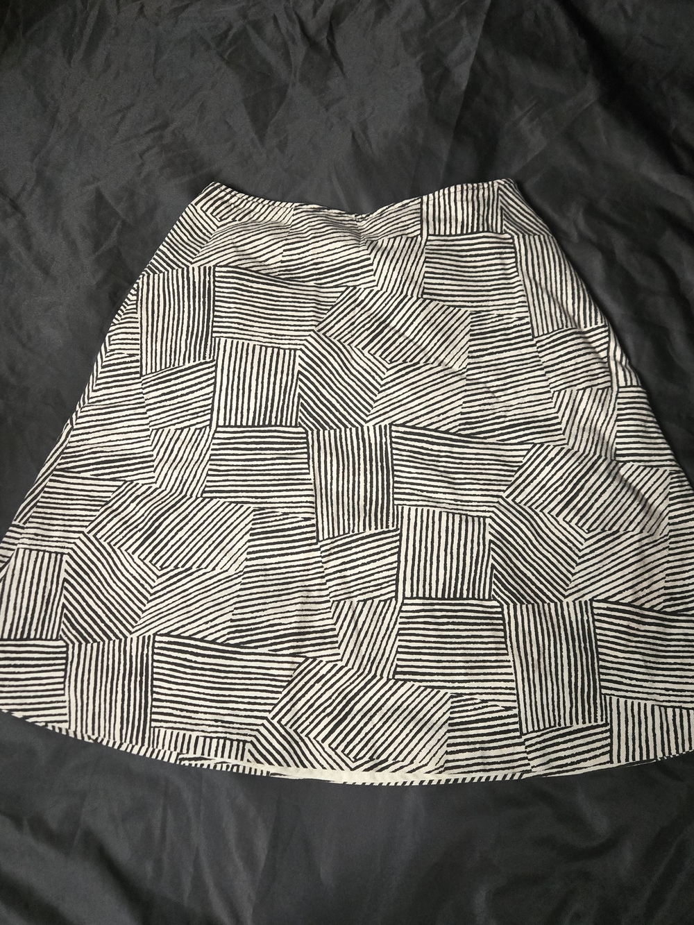 Y2K Geometric Abstract Mini Skirt